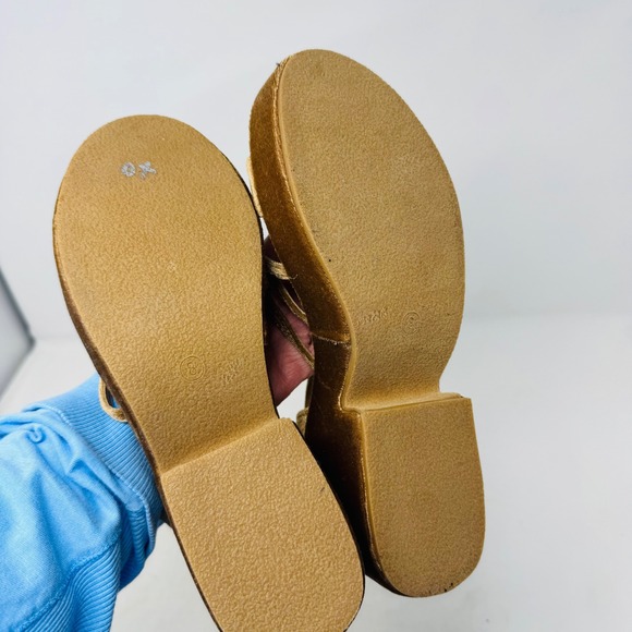 Coconuts by Matisse Stargaze Velvet Platform Block Heel Sandals Ankle Strap Sz 8 - Picture 7 of 11